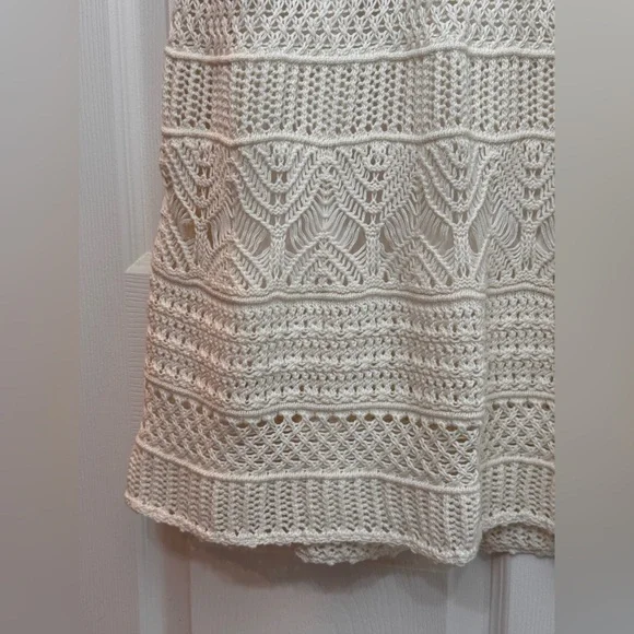 NWT Abercrombie and Fitch Crochet Style Mini Dress Cream
Color XL TALL(44” long) - Picture 5 of 11